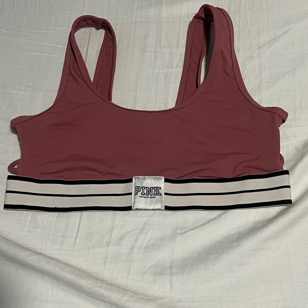 PINK Victoria's Secret Women's Mauve Sports Bra